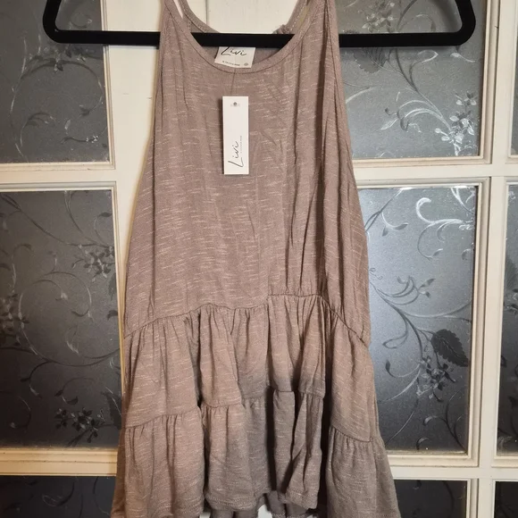 Olivia Rae Top in Light Brown - Picture 1 of 2